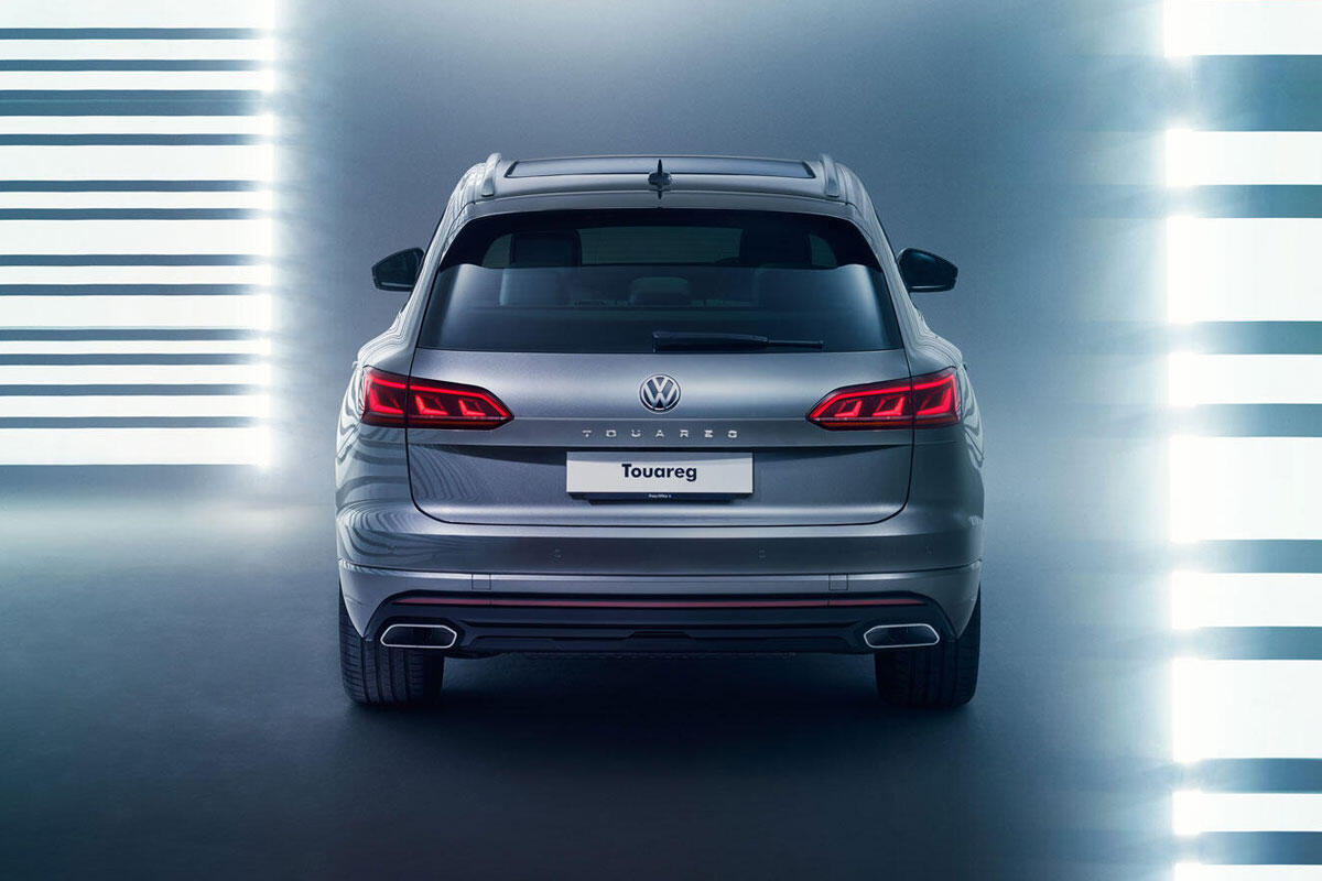 a detail of the volkswagen touareg, shot for bbc top gear